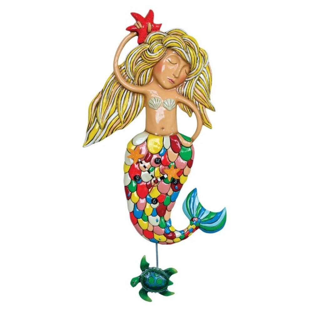 NIB Over Sized Sirena Mermaid Clock.